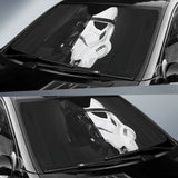 Darth Vader & Stormtrooper Star Wars Half Head Art Car Auto Sun Shade 094201 - YourCarButBetter