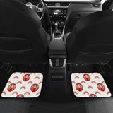 Daruma Japanese Wooden Doll Design Pattern Front And Back Car Mats 094201 - YourCarButBetter