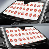 Daruma Japanese Wooden Doll Pattern Car Auto Sun Shades 094201 - YourCarButBetter