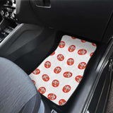 Daruma Japanese Wooden Doll Pattern Front And Back Car Mats 094201 - YourCarButBetter