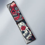 Day of The Dead Sugar Skull Floral Car Auto Sun Shade 172609 - YourCarButBetter