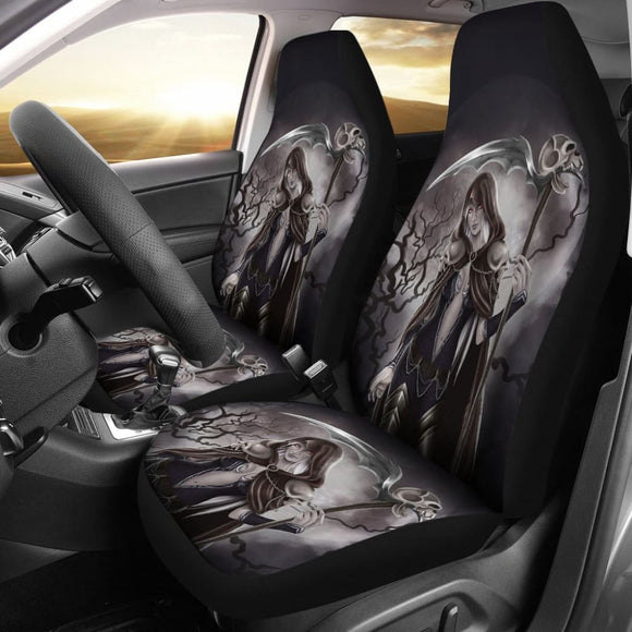 Deadly Queen Grim Reaper Car Seat Covers 210603 - YourCarButBetter