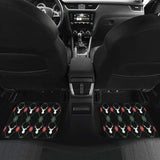 Deer Christmas New Year Pattern Argyle Front And Back Car Mats 161012 - YourCarButBetter