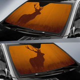 Deer Dawn Silhouette 4K Car Sun Shade 172609 - YourCarButBetter