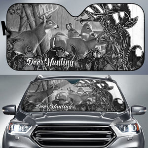 Deer Hunting Muddy Girl Harvest Moon Car Auto Sun Shades Custom 1 210401 - YourCarButBetter