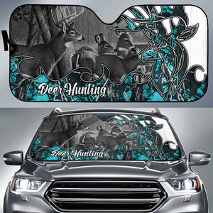 Deer Hunting Muddy Girl Serenity Car Auto Sun Shades Custom 1 210401 - YourCarButBetter