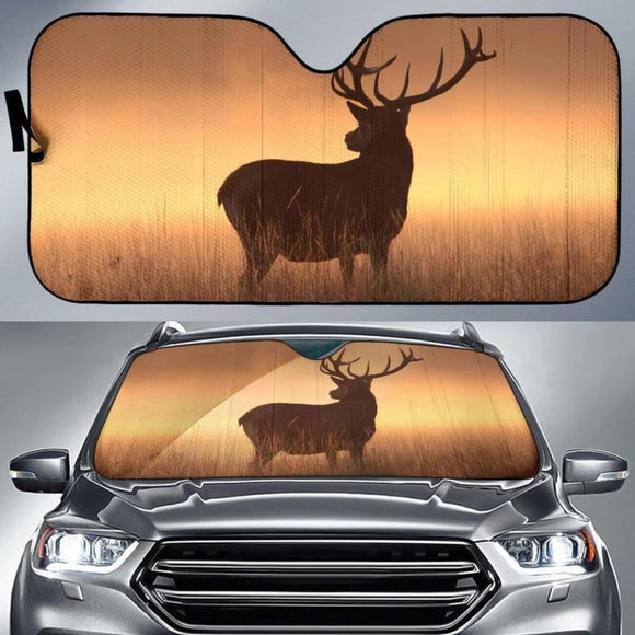 Deer Silhouette Hd Car Sun Shade 172609 - YourCarButBetter