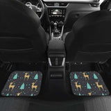 Deers Star Tree Pattern Front And Back Car Mats 161012 - YourCarButBetter