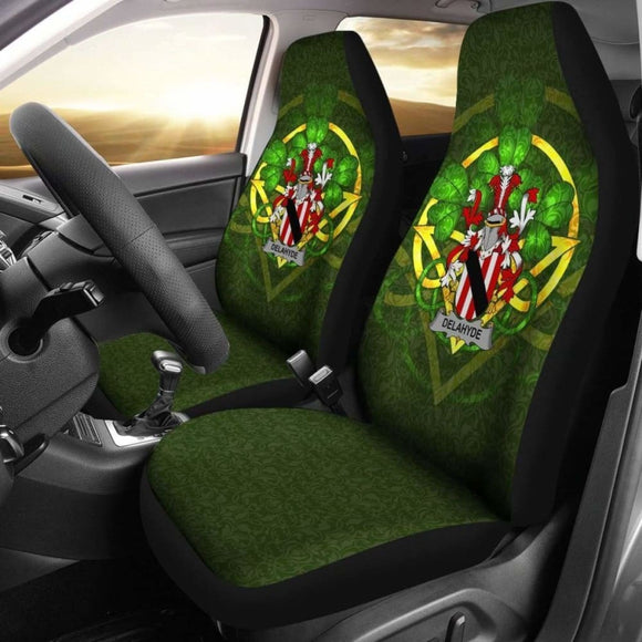 Delahyde Ireland Car Seat Cover Celtic Shamrock (Set Of Two) 154230 - YourCarButBetter
