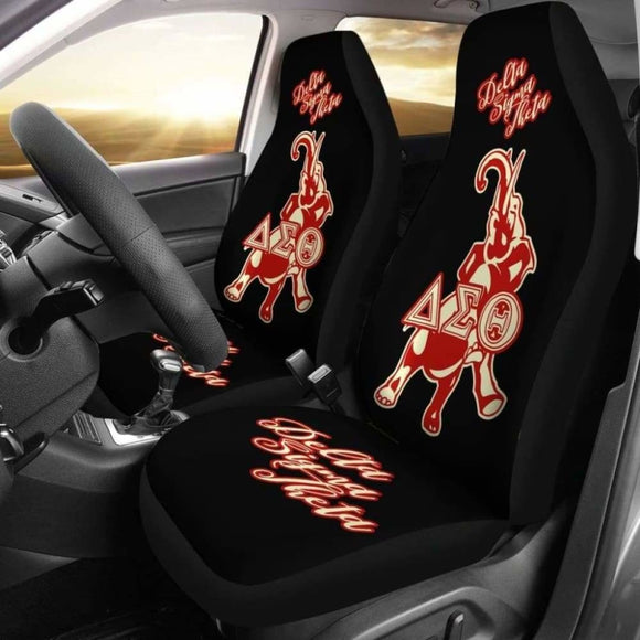 Delta Sigma Theta Car-Suv Seat Cover Black-Elephant 202820 - YourCarButBetter