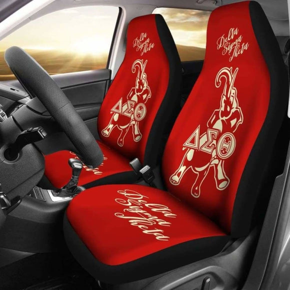 Delta Sigma Theta Car-Suv Seat Cover-Elephant-Red 202820 - YourCarButBetter