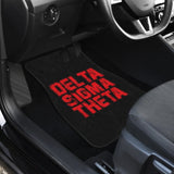 Delta Sigma Theta Grunge Style Car Floor Mats 211706 - YourCarButBetter