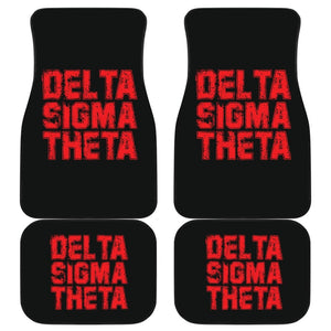 Delta Sigma Theta Grunge Style Car Floor Mats 211706 - YourCarButBetter