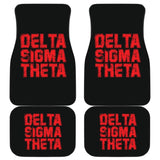 Delta Sigma Theta Grunge Style Car Floor Mats 211706 - YourCarButBetter