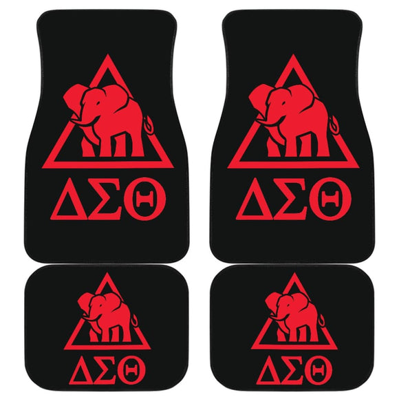 Delta Sigma Theta Sorority Black Red Amazing Car Floor Mats 211606 - YourCarButBetter