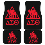 Delta Sigma Theta Sorority Black Red Amazing Car Floor Mats 211606 - YourCarButBetter