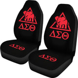 Delta Sigma Theta Sorority Black Red Amazing Car Seat Covers 211606 - YourCarButBetter