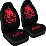 Delta Sigma Theta Sorority Black Red Amazing Car Seat Covers 211606 - YourCarButBetter