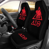 Delta Sigma Theta Sorority Black Red Amazing Car Seat Covers 211606 - YourCarButBetter