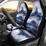 Denim Blue Abstract Grunge Car Seat Covers 232125 - YourCarButBetter