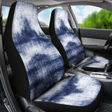 Denim Blue Abstract Grunge Car Seat Covers 232125 - YourCarButBetter