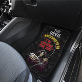 Devil Whispered I’M Coming For You Fishing Car Floor Mats 182417 - YourCarButBetter