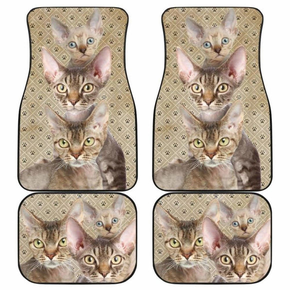 Devon Rex Cat Car Floor Mats Funny For Devon Rex Cat Lover 112428 - YourCarButBetter