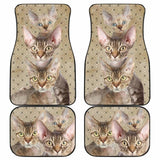 Devon Rex Cat Car Floor Mats Funny For Devon Rex Cat Lover 112428 - YourCarButBetter