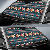 Diamond Pattern Native American Auto Sun Shades 093223 - YourCarButBetter