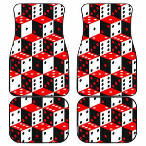 Dice Pattern Print Design 02 Front And Back Car Mats 153908 - YourCarButBetter