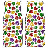 Dice Pattern Print Design 03 Front And Back Car Mats 153908 - YourCarButBetter