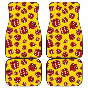 Dice Pattern Print Design 04 Front And Back Car Mats 153908 - YourCarButBetter