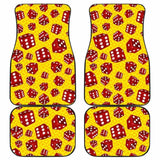 Dice Pattern Print Design 04 Front And Back Car Mats 153908 - YourCarButBetter