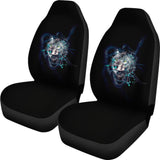 Digital Blue Indian Wolf Spirit Car Seat Covers 212801 - YourCarButBetter