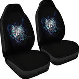 Digital Blue Indian Wolf Spirit Car Seat Covers 212801 - YourCarButBetter