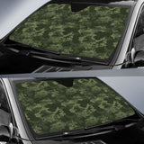 Digital Green Camo Camouflage Pattern Car Auto Sun Shades 172609 - YourCarButBetter