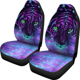 Digital Magical River Tiger Face Car Seat Covers 212703 - YourCarButBetter