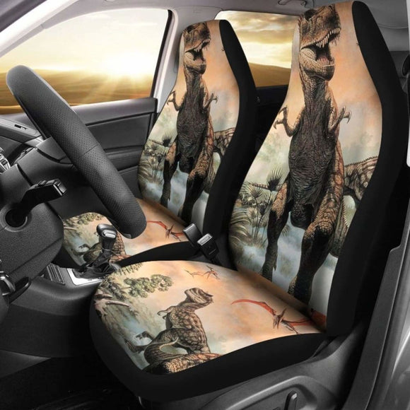 Dinosaurs In The Wild Dinosaur Car Seat Covers 4 154813 - YourCarButBetter