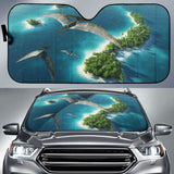 Dinosaurs Natural Park Hd 4K Car Sun Shade 182102 - YourCarButBetter