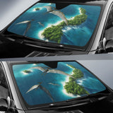 Dinosaurs Natural Park Hd 4K Car Sun Shade 182102 - YourCarButBetter