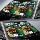 Dinosaurs Print Pattern Car Auto Sun Shades 182102 - YourCarButBetter