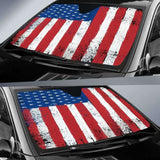 Distressed American Flag Auto Sun Car Shades 172609 - YourCarButBetter