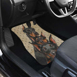 Doberman Car Floor Mats Funny For Doberman Dog Lover 174914 - YourCarButBetter