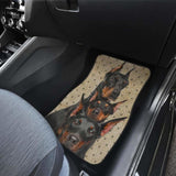 Doberman Car Floor Mats Funny For Doberman Dog Lover 174914 - YourCarButBetter