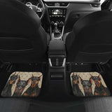 Doberman Car Floor Mats Funny For Doberman Dog Lover 174914 - YourCarButBetter