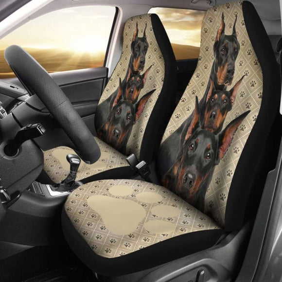 Doberman Dog Car Seat Covers Funny Idea For Your Car Seat 174914 - YourCarButBetter