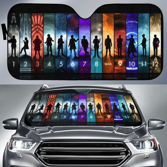 Doctor Who Art Car Sun Shades Amazing Gift Ideas 094201 - YourCarButBetter