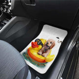 Dog And Duck Cute Funny Car Floor Mats 112428 - YourCarButBetter