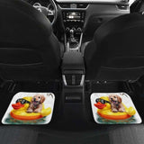 Dog And Duck Cute Funny Car Floor Mats 181703 - YourCarButBetter