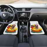 Dog And Duck Cute Funny Car Floor Mats 181703 - YourCarButBetter